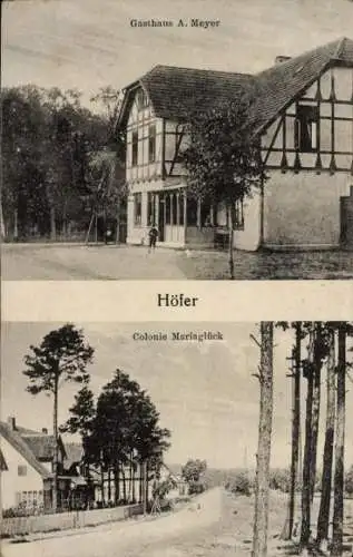 Ak Höfer Eschede in der Lüneburger Heide, Gasthaus, Kolonie Mariaglück