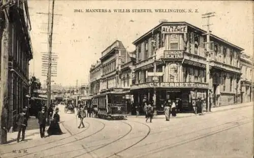 Ak Wellington Neuseeland, Manners Street, Willis Street
