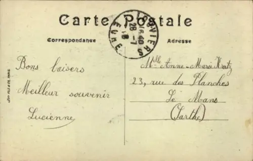 CPA Louviers Eure, Kiosque, Hotel de Ville