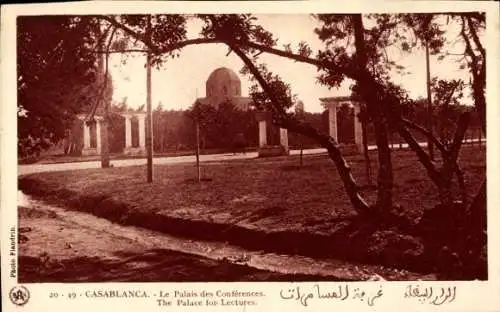Ak Casablanca Marokko, Le Palais des Conferences, Palace for lectures