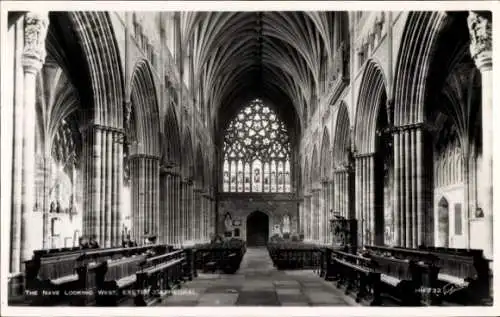 Ak Exeter Devon England, Kathedrale