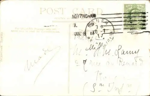 Ak Nottingham East Midlands England, St. Peter-Kirche