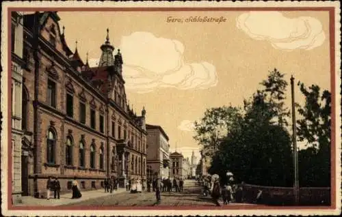 Ak Gera in Thüringen, Schlosstraße