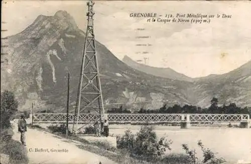 10 alte Ansichtskarten Grenoble Isère, diverse Ansichten