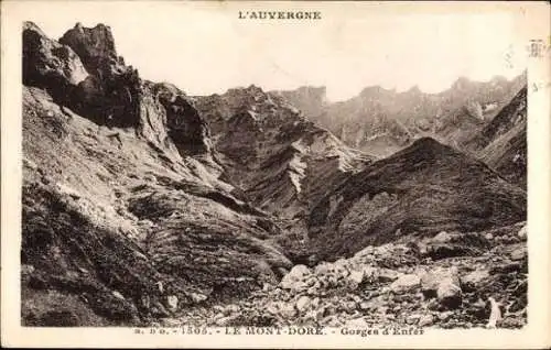 10 alte Ansichtskarten Le Mont Dore Puy de Dôme, diverse Ansichten