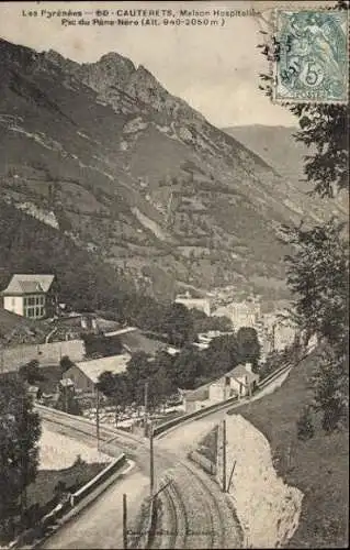 10 alte Ansichtskarten Cauterets Hautes Pyrénées, diverse Ansichten