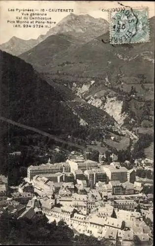 10 alte Ansichtskarten Cauterets Hautes Pyrénées, diverse Ansichten