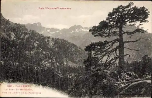 10 alte Ansichtskarten Cauterets Hautes Pyrénées, diverse Ansichten
