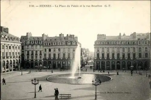 10 alte Ansichtskarten Rennes Ille et Vilaine, diverse Ansichten
