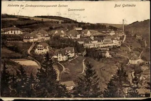 7 alte Ansichtskarten, Bad Gottleuba in Sachsen, diverse Ansichten