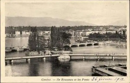 10 alte Ansichtskarten Genève Genf Stadt, diverse Ansichten