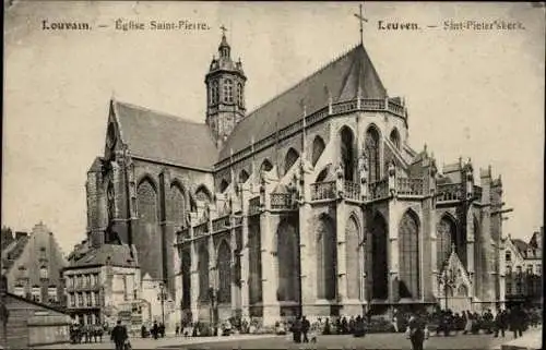 9 alte Ansichtskarten Louvain Leuven Flämisch Brabant, diverse Ansichten