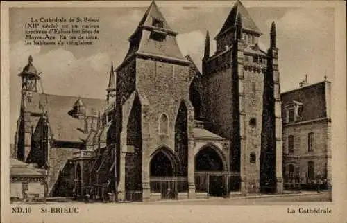 10 alte Ansichtskarten Saint Brieuc Côtes d’Armor, diverse Ansichten