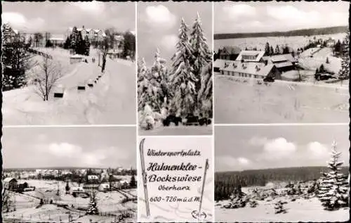 10 alte Ansichtskarten Hahnenklee Bockswiese Goslar, diverse Ansichten