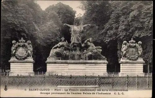 9 alte Ansichtskarten Saint Cloud Hauts de Seine, diverse Ansichten