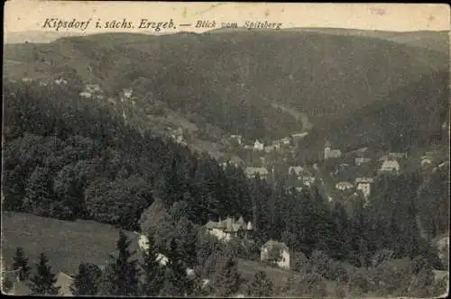 4 alte Ansichtskarten Kipsdorf Altenberg im Erzgebirge, Diverse Ansichten
