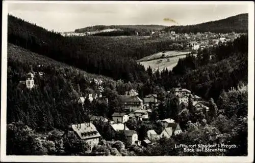 4 alte Ansichtskarten Kipsdorf Altenberg im Erzgebirge, Diverse Ansichten