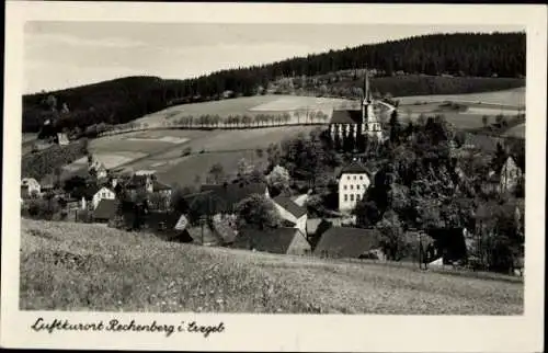 4 alte Ansichtskarten Rechenberg Bienenmühle Erzgebirge, Diverse Ansichten