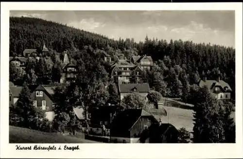 4 alte Ansichtskarten Bärenfels Altenberg im Erzgebirge, Diverse Ansichten