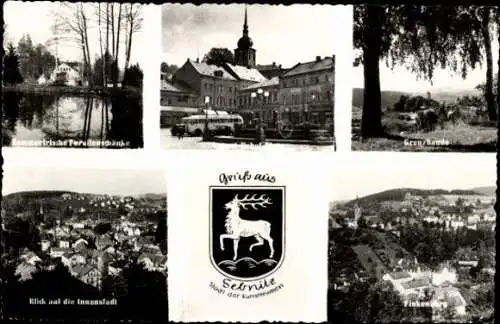 9 alte Ansichtskarten Sebnitz in Sachsen, Diverse Ansichten