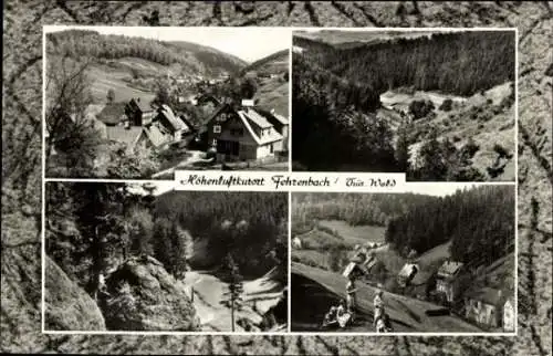 3 alte Ansichtskarten Fehrenbach Masserberg Thüringen, Diverse Ansichten