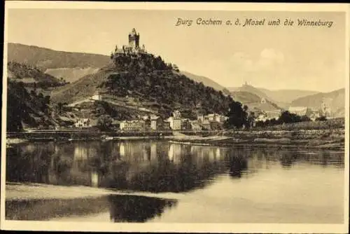 6 alte Ansichtskarten Cochem im Landkreis Cochem Zell, Diverse Ansichten