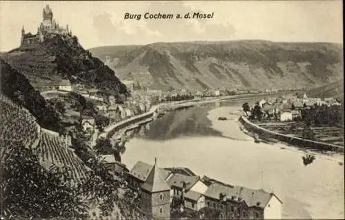 6 alte Ansichtskarten Cochem im Landkreis Cochem Zell, Diverse Ansichten