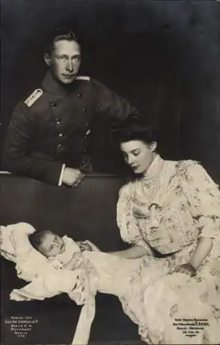 Ak Kronprinzenpaar, Kronprinz Wilhelm von Preußen, Kronprinzessin Cecilie von Preußen, Prinz