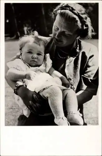 Ak Juliana der Niederlande, Prinzessin Marijke, Soestdijk 1948