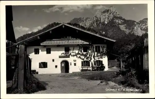 Ak Reit im Winkl im Kreis Traunstein Oberbayern, Gasthaus