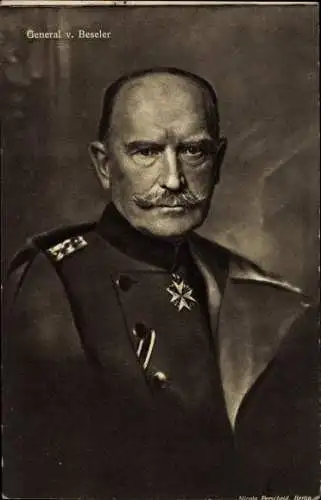 Ak Generaloberst Hans von Beseler, Portrait, Wohlfahrtskarte