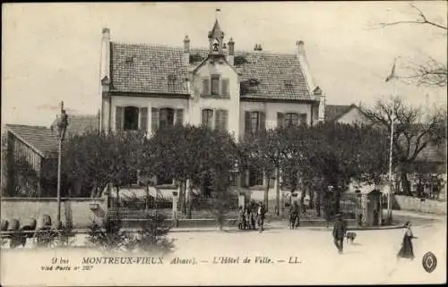 Ak Montreux Vieux Altmünsterol Elsass Haut Rhin, L'Hôtel de Ville, Rathaus