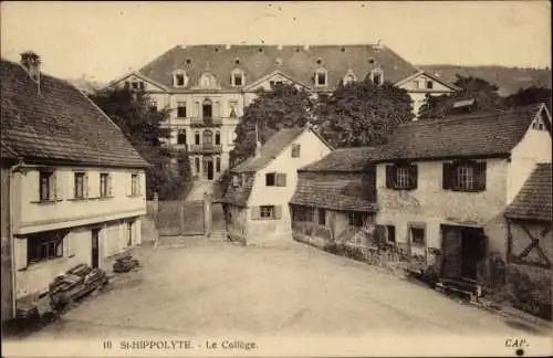 Ak Saint Hippolyte Sankt Pilt Elsass Haut Rhin, Le Collège