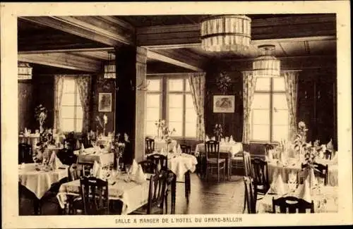 Ak Thann Elsass Haut Rhin, Salle à manger, L'Hôtel du Grand Ballon