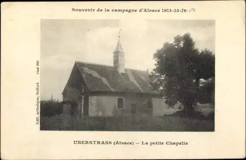 Ak Ueberstrass Elsass Haut Rhin, Le petite Chapelle