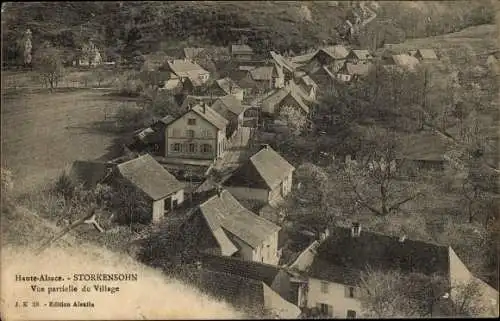 Ak Storksoh Storkensohn Elsass Haut Rhin, Vue partielle du Village, Dorfansicht