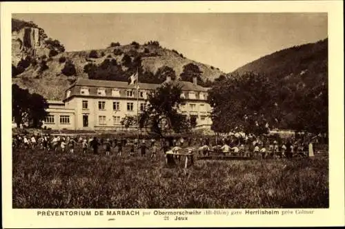 Ak Obermorschwihr Obermorschweier Elsass Haut Rhin, Préventorium de Marbach, Sanatorium