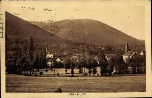 Ak Oberhaslach Bas Rhin, Blick auf Ortschaft und Umgebung