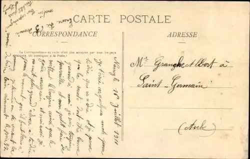 Ak Nancy Lothringen Meurthe et Moselle, Hopital, Clinique des Yeux, Garten