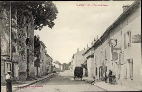 Ak Blainville sur l’Eau Lothringen Meurthe et Moselle, Vue intérieure, Straßenpartie