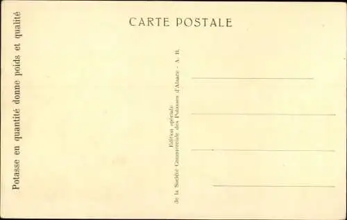 Ak Mulhouse Mülhausen Elsass Haut Rhin, Mines Domaniales de Potasse d'Alsace, Société Commerciale