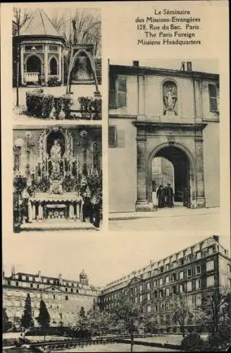 Ak Paris, Le Séminaire des Missions Etrangères, 128 Rue du Bac