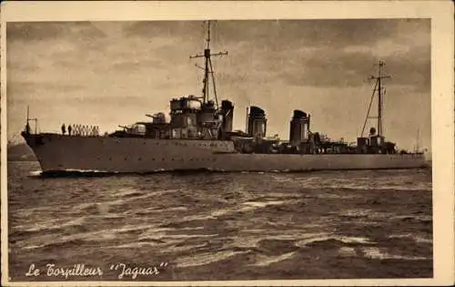 Ak Französisches Kriegsschiff, Le Torpilleur Jaguar, Torpedoboot