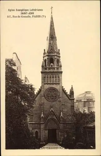 Ak Paris, L'Eglise Saint Jean, 147 Rue de Grenelle, Kirche