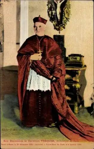 Ak Son Eminence le Cardinal Verdier, Archevêque de Paris, Erzbischof