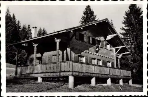 Ak Châtel Saint Denis Kt. Freiburg, Chalet du Club Sportif Le Figaro, Les Paccots