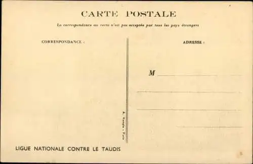 Künstler Ak Poulbot, Francisque, Ligue Nationale Contre le Taudis, Kinder, Kanne