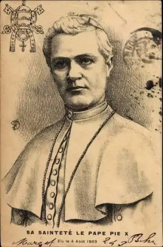 Künstler Ak Papst Pius X., Giuseppe Melchiorre Sarto, Portrait