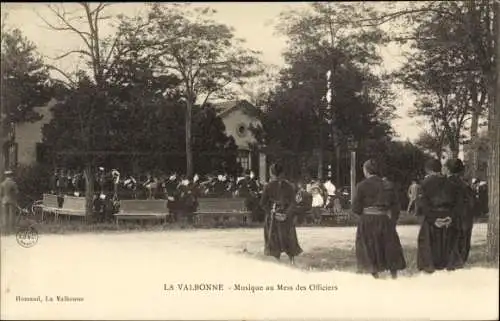 Ak La Valbonne Ain, Musique au Mess des Officiers, Militärkapelle 