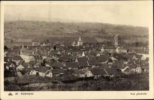 Ak Rosheim Elsass Bas Rhin, Vue générale, Stadtpanorama